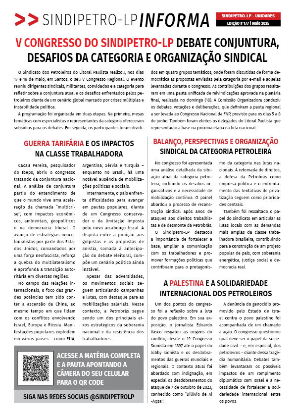 Boletim Sindipetro Informa n 177 - Unidades
