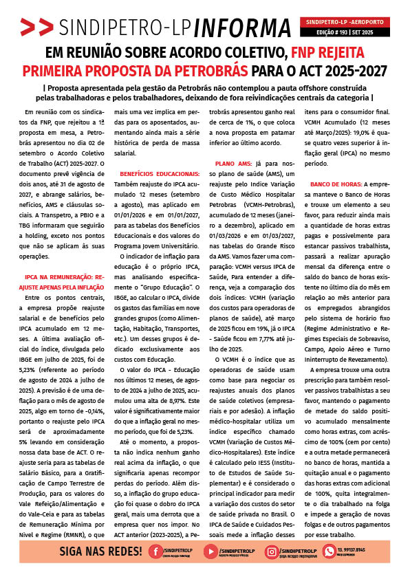 Boletim Sindipetro Informa n 193 - Aeroporto