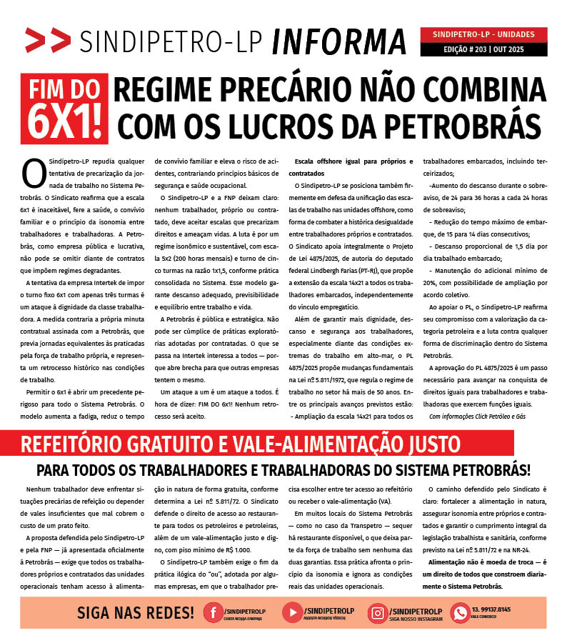 Boletim Sindipetro Informa nº 203 - Aeroporto