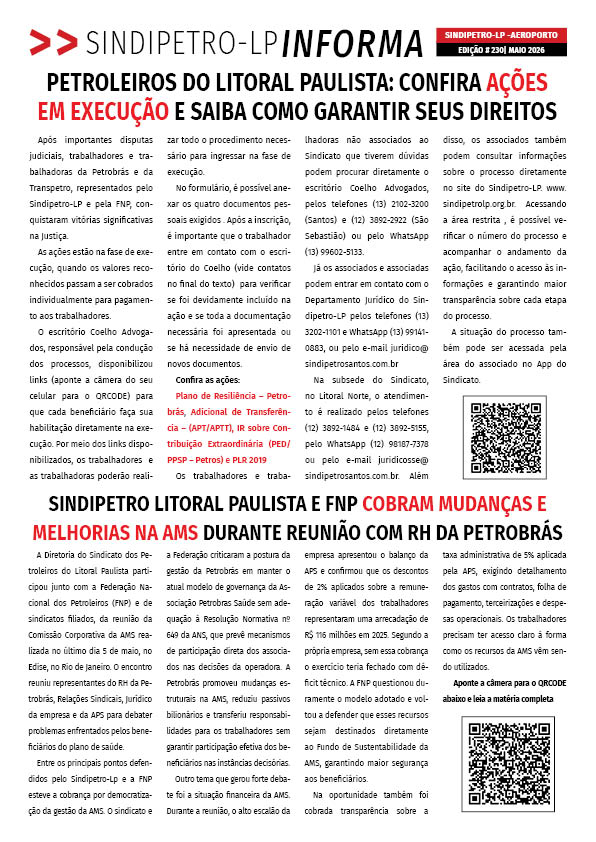 Boletim Sindipetro Informa nº 230 - Aeroporto