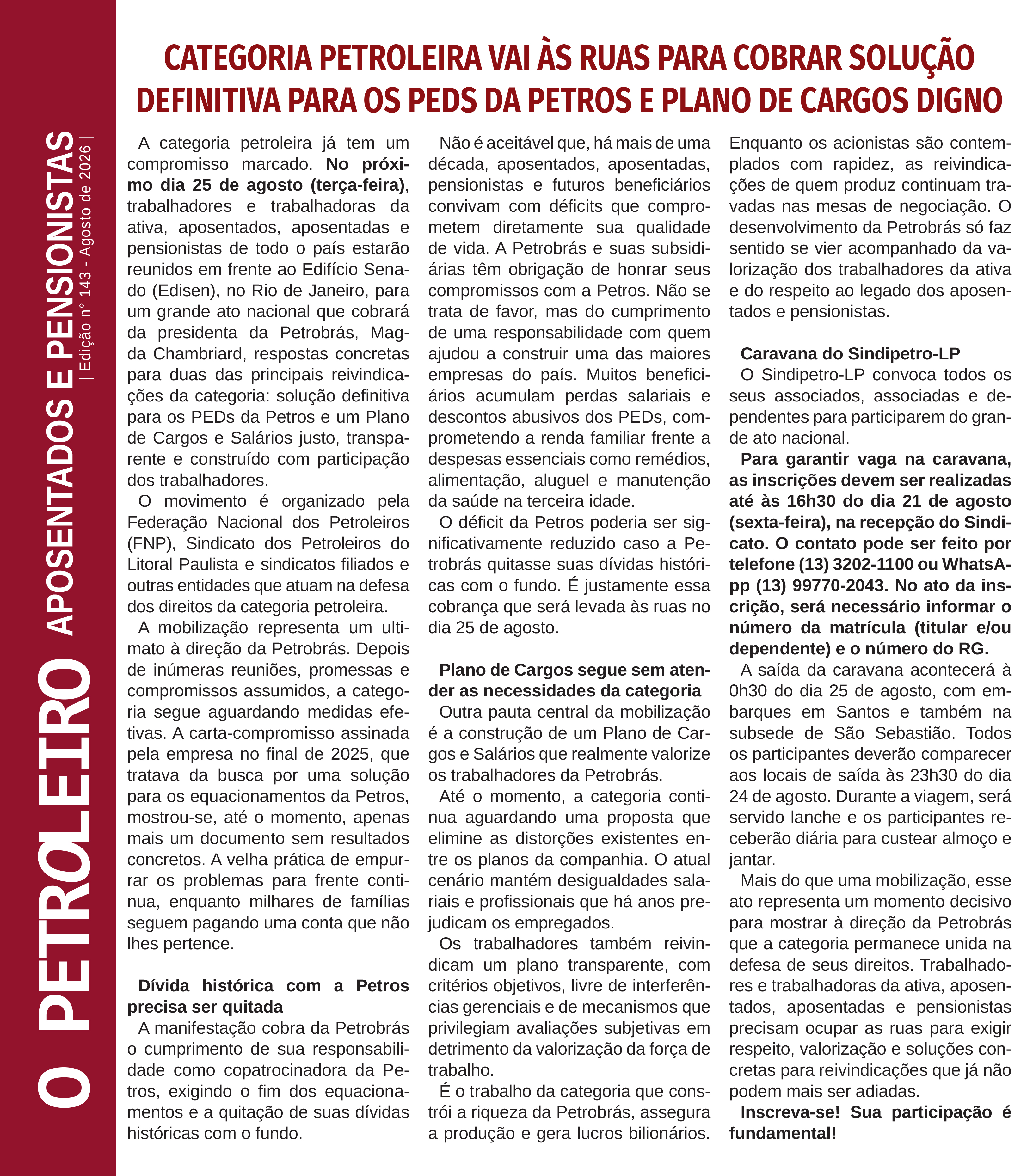 Boletim Aposentados n° 143