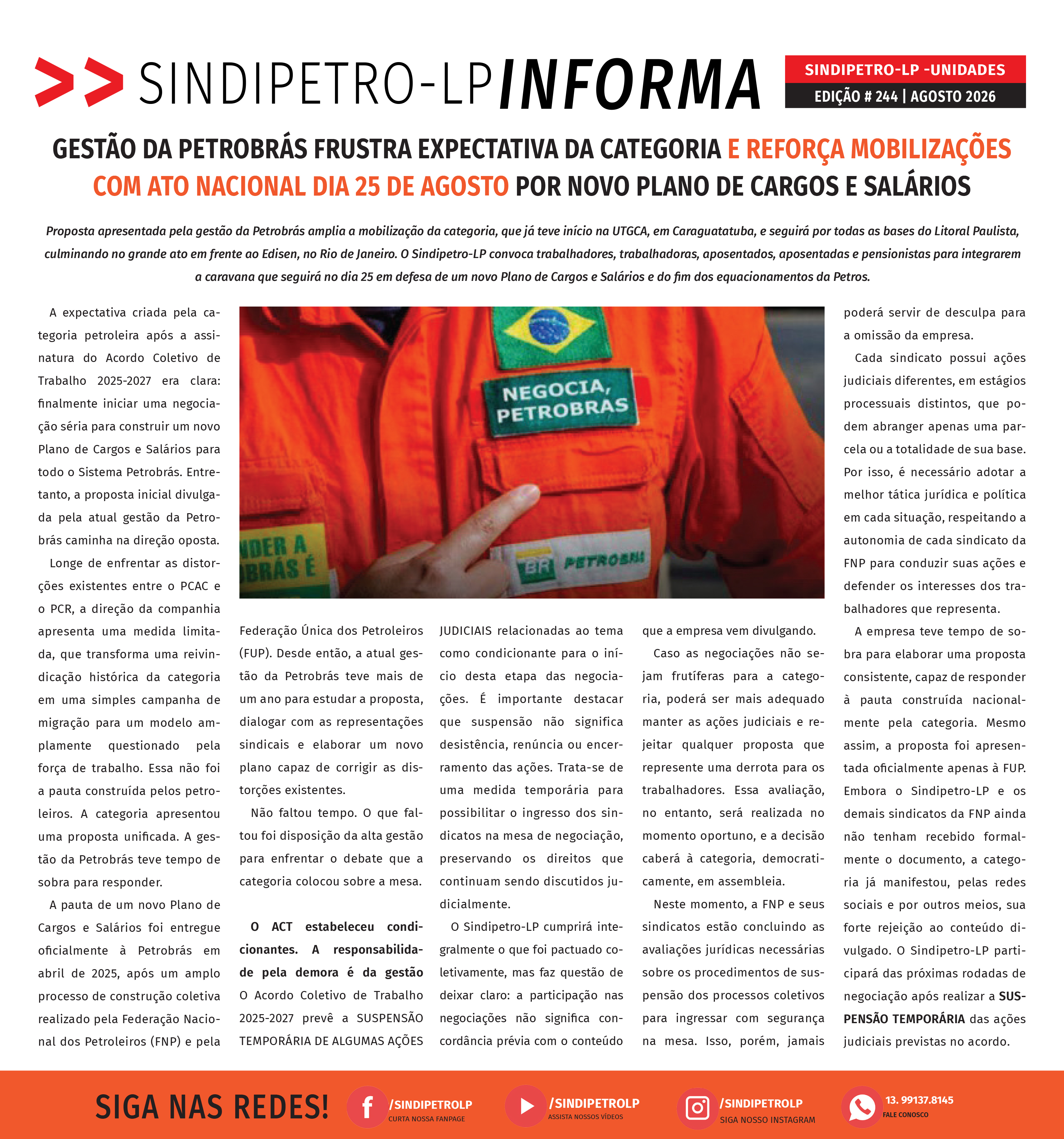 Boletim Sindipetro Informa nº 244 - NPC