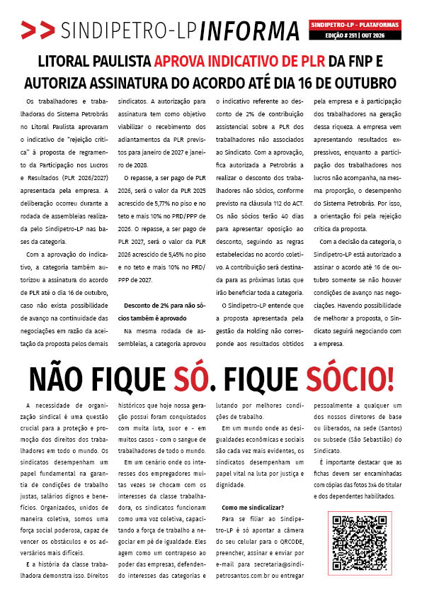 Boltim Sindipetro Informa nº 251 - Plataformas