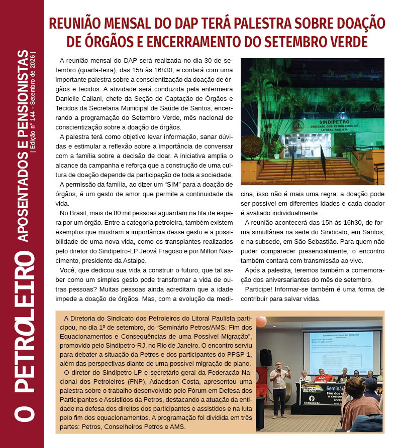 Boletim Aposentados n° 144