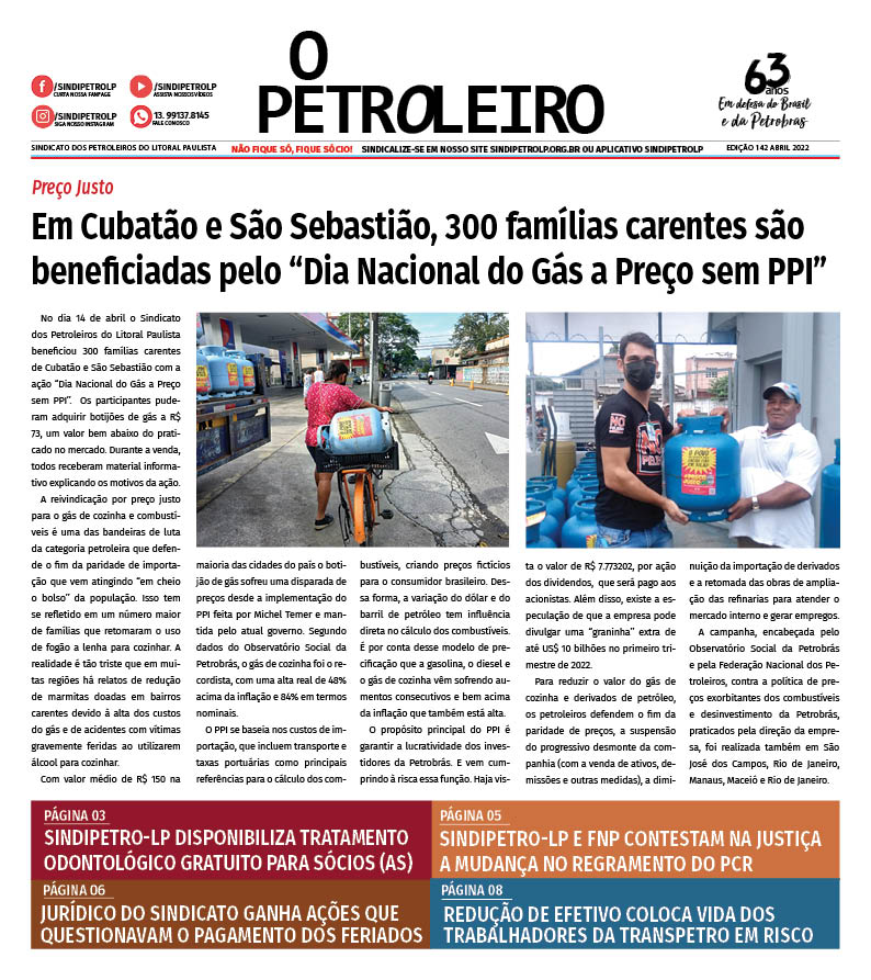 Jornal O Petroleiro n° 142