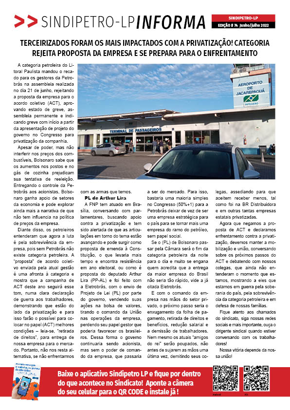 Boletim Sindipetro Informa - nº 74 - Aeroporto