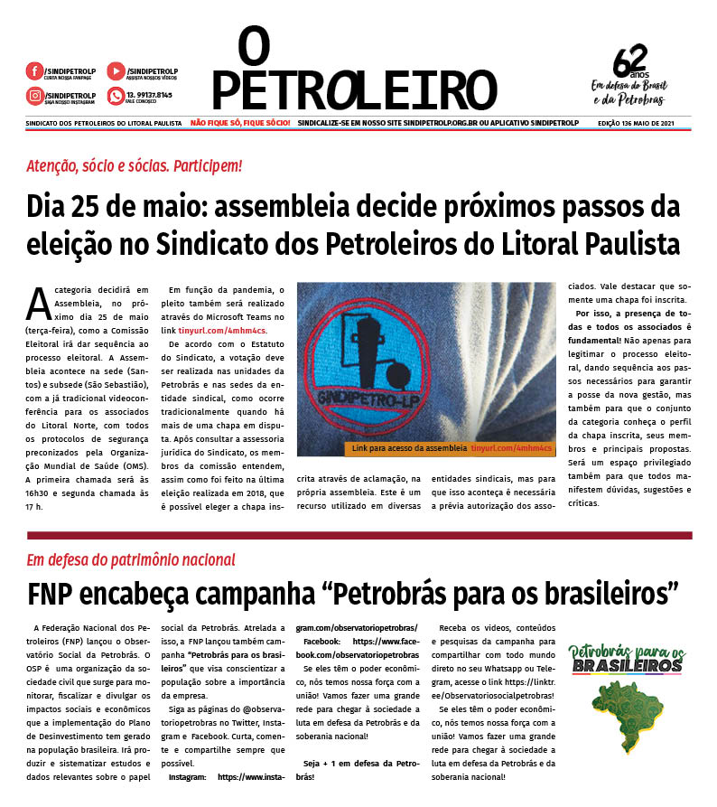 Jornal O Petroleiro n° 136