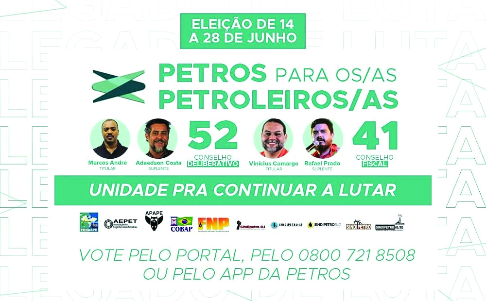 Eleio para conselhos deliberativo e fiscal da  Petros vai at o prximo dia 28 de junho