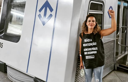 Nosso apoio  Camila Lisboa, presidenta do Sindicato dos Metrovirios de SP, ameaada de morte aps greve
