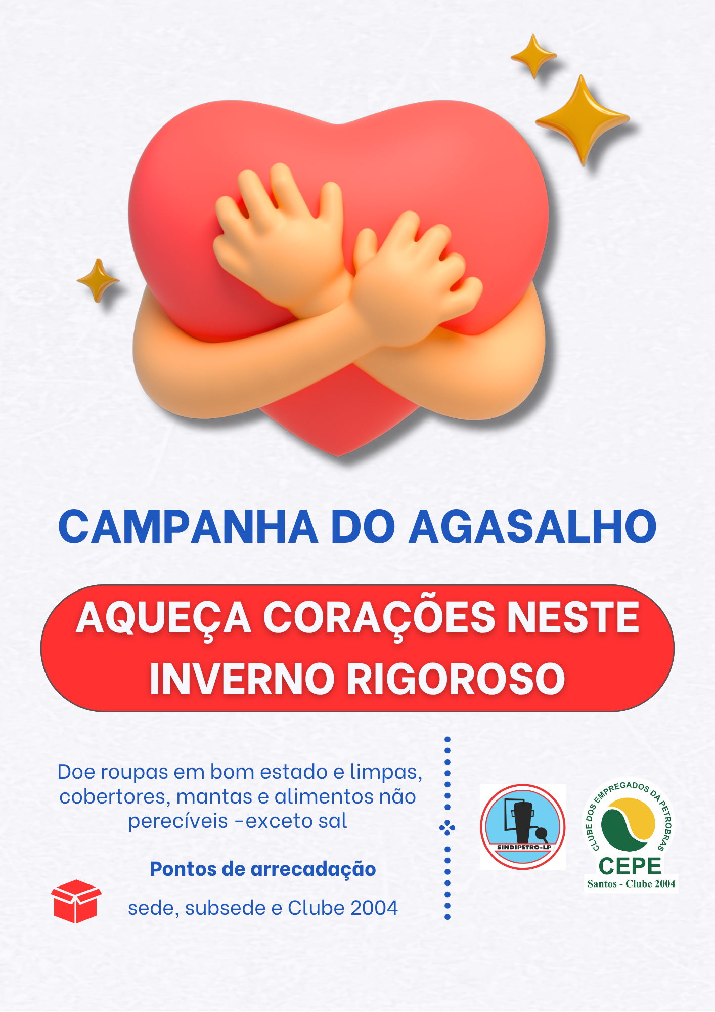 Campanha do Agasalho 2025: doe, pratique solidariedade e Aquea Coraes Neste Inverno Rigoroso