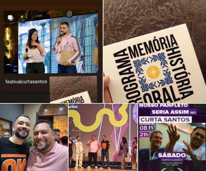 Nosso Panfleto Seria Assim conquista o Curta Santos e entra para  o acervo da Fundao Arquivo e Memria (FAMS)