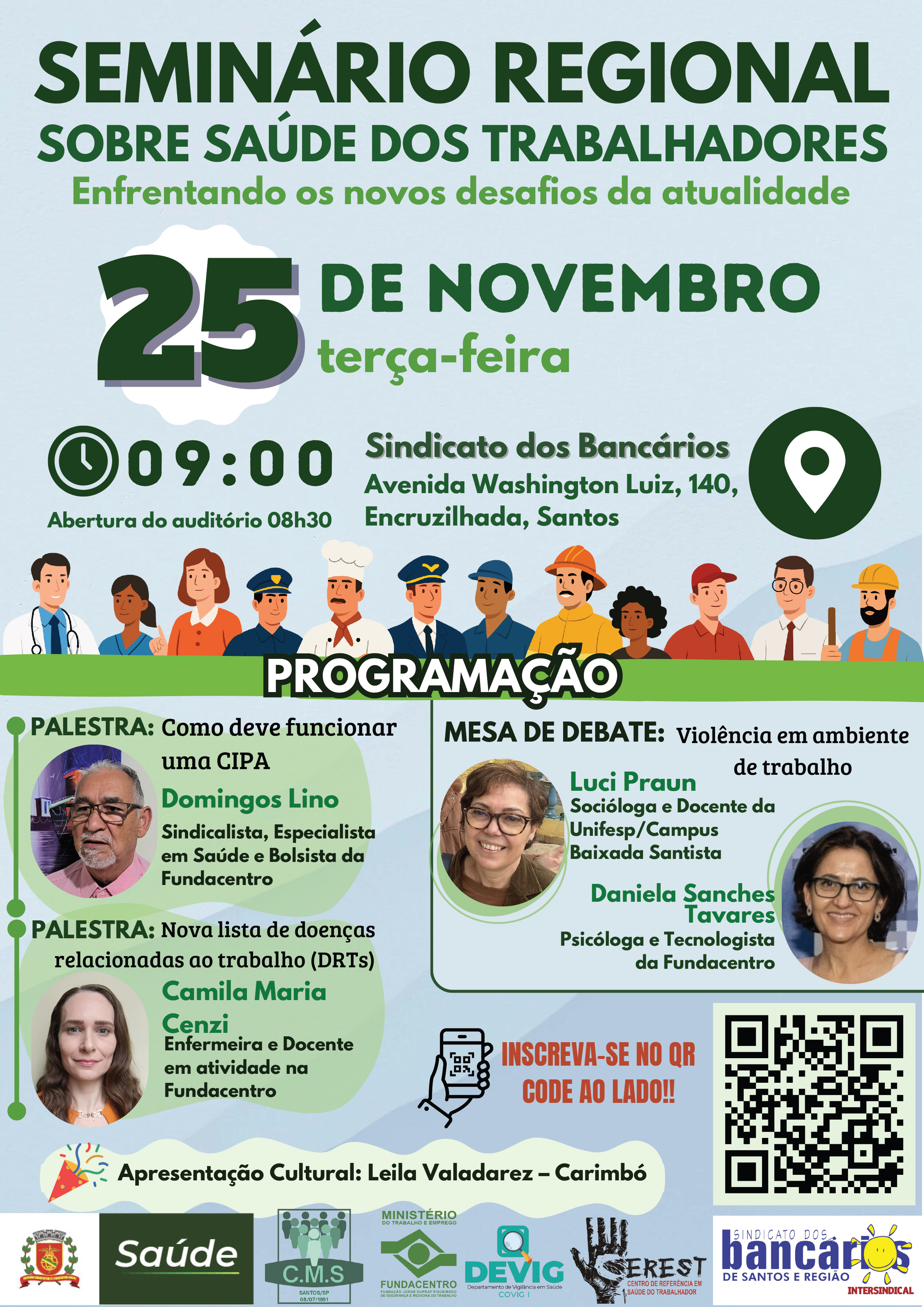 Sindicato dos Petroleiros do Litoral Paulista apoia Seminrio Regional sobre Sade dos Trabalhadores
