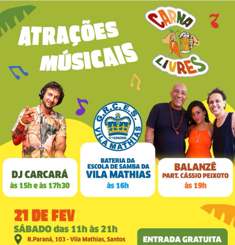 Sindicato dos Petroleiros do Litoral Paulista apoia o CarnaLivres com empr�stimo de mesas e cadeiras