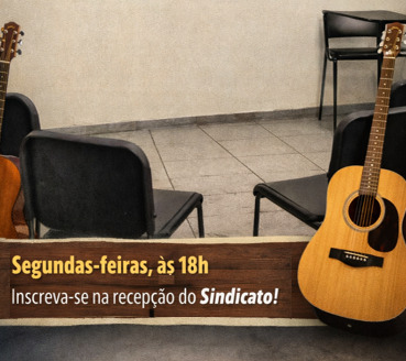 Aulas de violão uma vez por semana, na sede do Sindipetro-LP – inscrições abertas para sócios e dependentes