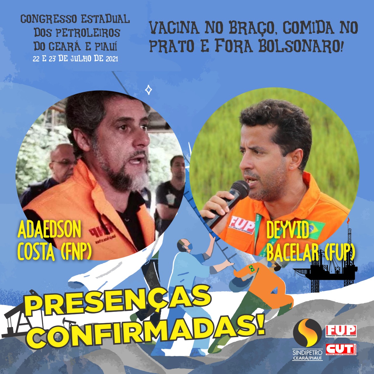 FNP participa do congresso estadual dos petroleiros das bases do Ceará e Piauí