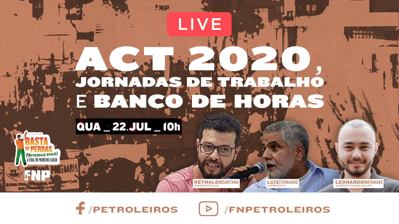 FNP promove Live: ACT 2020, Jornadas de Trabalho e Banco de Horas