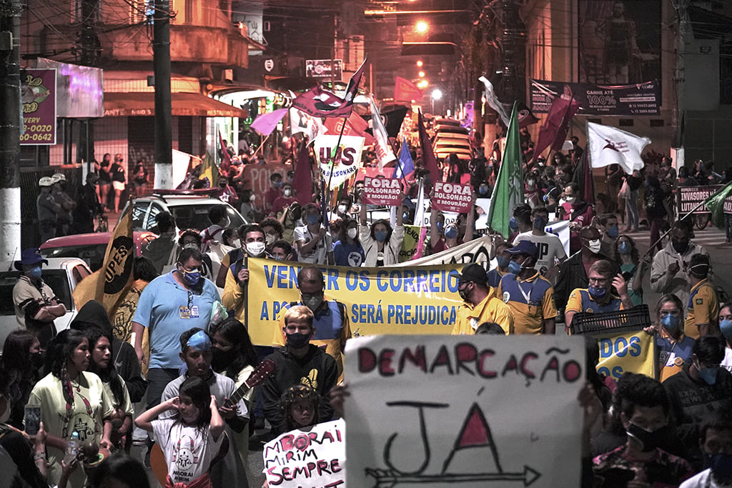 Baixada Santista vai s ruas contra as privatizaes, pela derrubada do Presidente e em defesa dos povos indgenas