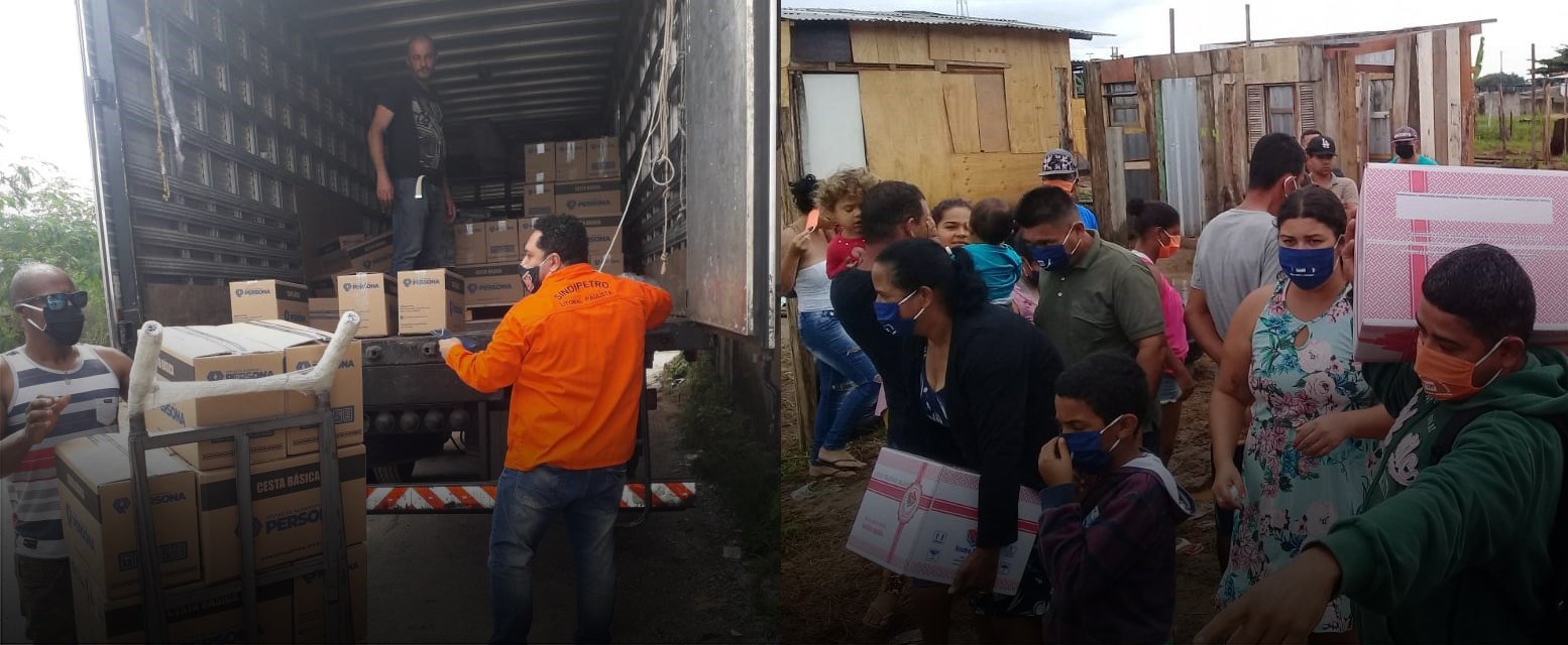 Para ampliar solidariedade, Sindipetro-LP arrecada alimentos para doação