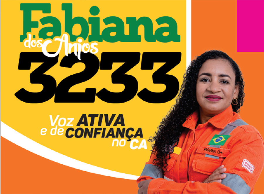 Sindipetro-LP apoia Fabiana dos Anjos 3233 para o CA da Transpetro