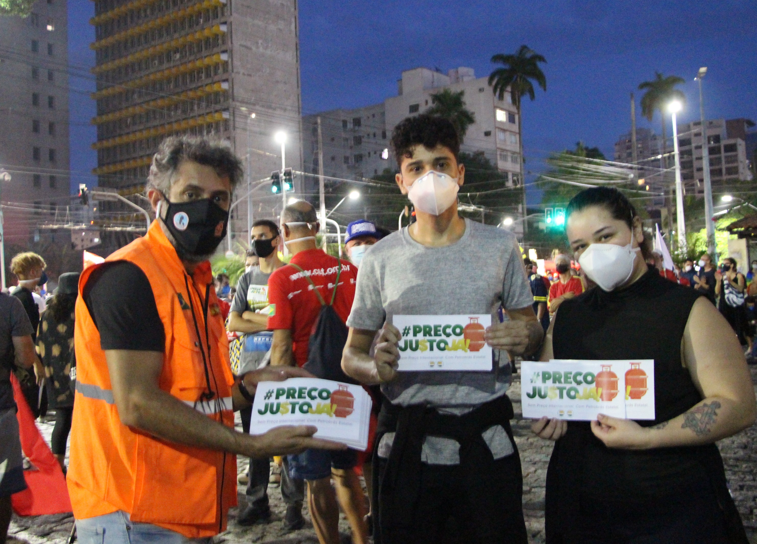 Sindipetro-LP participa de ato nacional por vacinas e apresenta a campanha "Petrobrs para os Brasileiros"