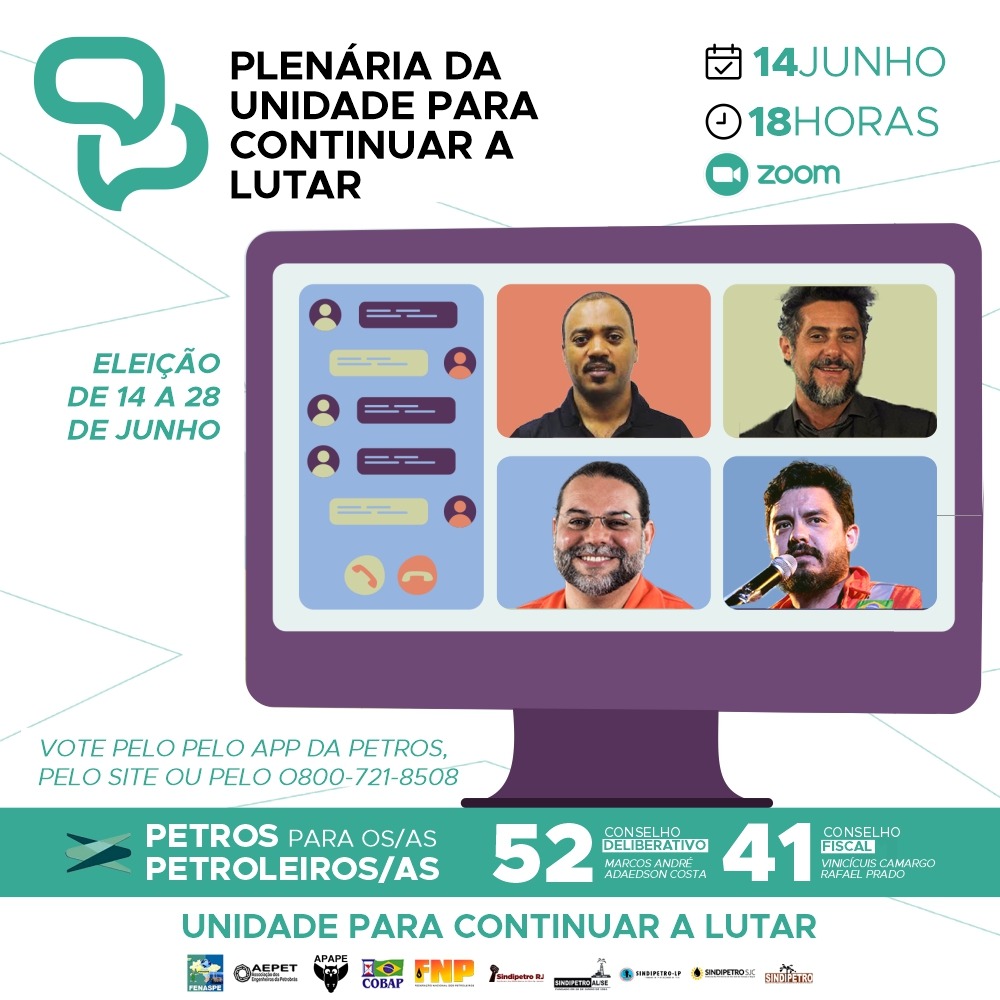 Participe da Plenria da Unidade para continuar a lutar (52CD/41CF)