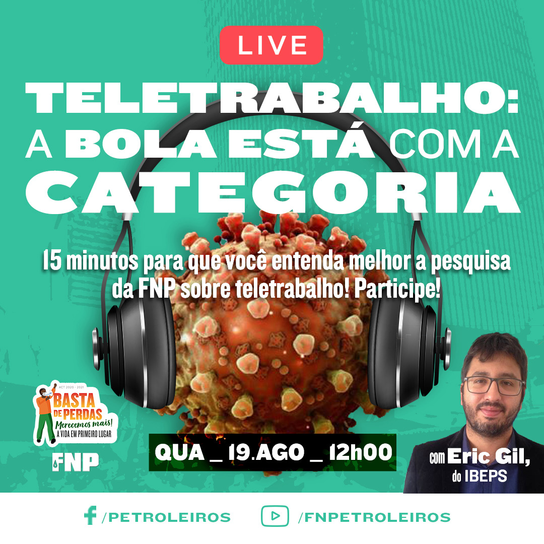 FNP promove live "Teletrabalho: a bola est com a categoria"